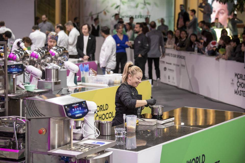 Looking out over the World Chocolate Masters competition in progress