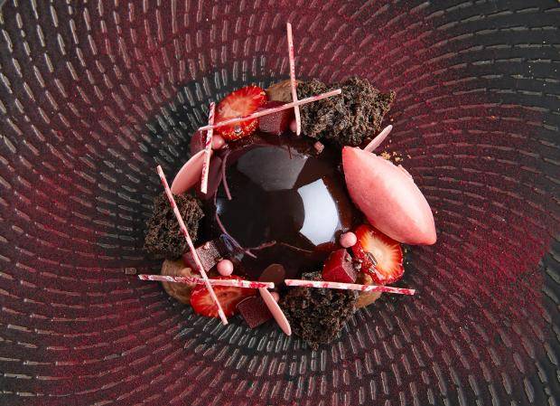 Plated Dessert Strawberry