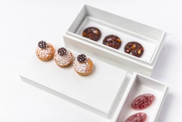 plated mignardises