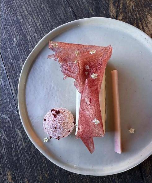 A Japanese-Inspired Plated Dessert