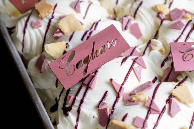 A Chocolate Gelato made to celebrate Cagliari