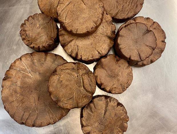 chocolate log coins